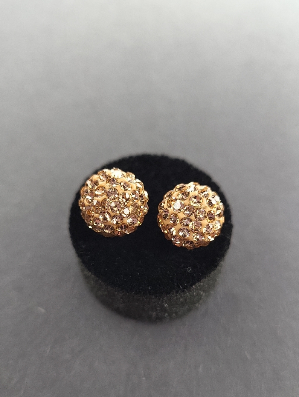 10mm Disco Ball Glitter Stud Earrings